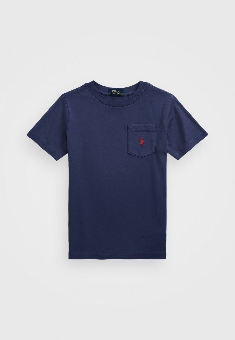 Polo pocket糖果色tee