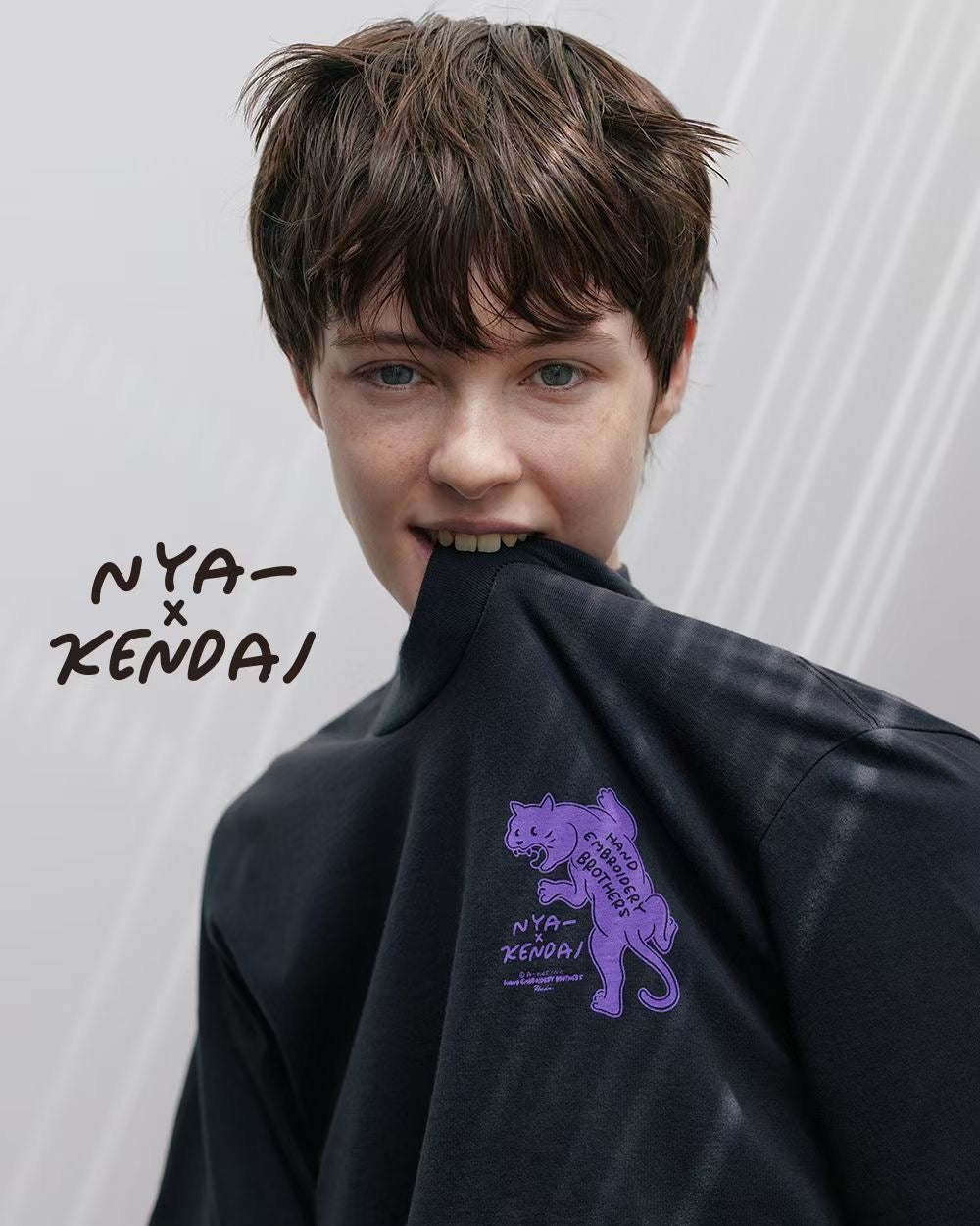 NYA x kendai 刺繡印花tee