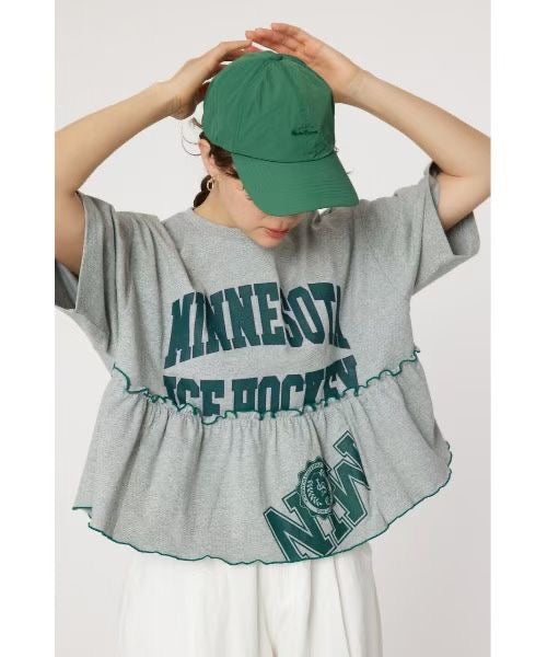 Rodeo crowns 荷葉接拼tee