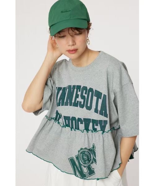 Rodeo crowns 荷葉接拼tee