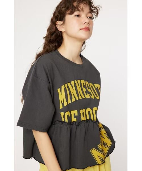 Rodeo crowns 荷葉接拼tee