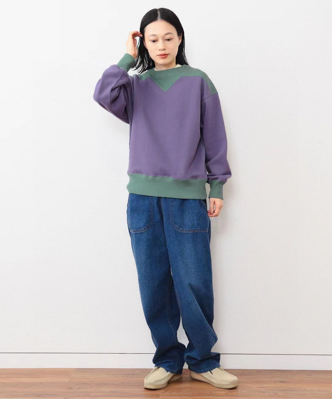 Beams boy接拼衛衣