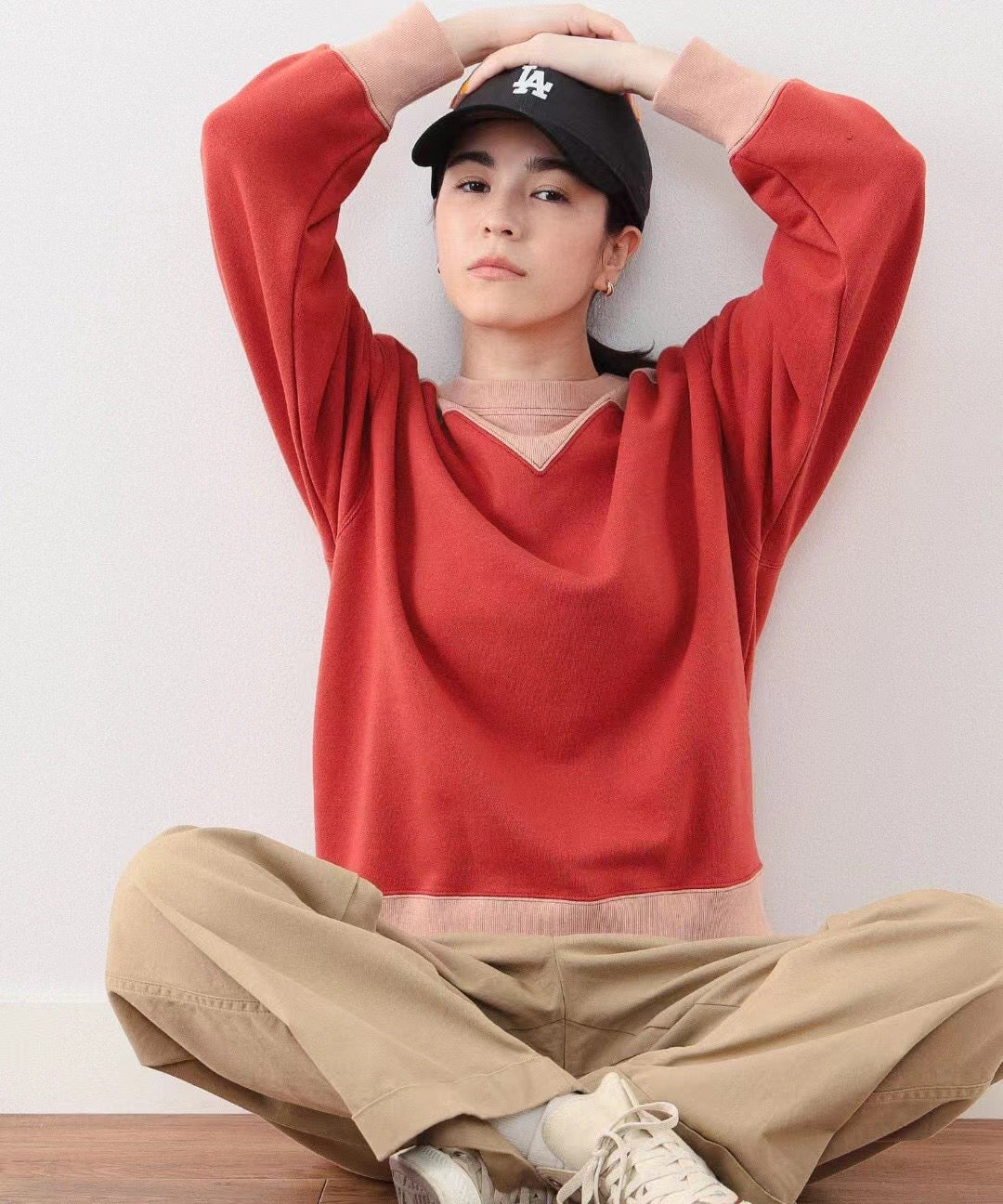 Beams boy接拼衛衣