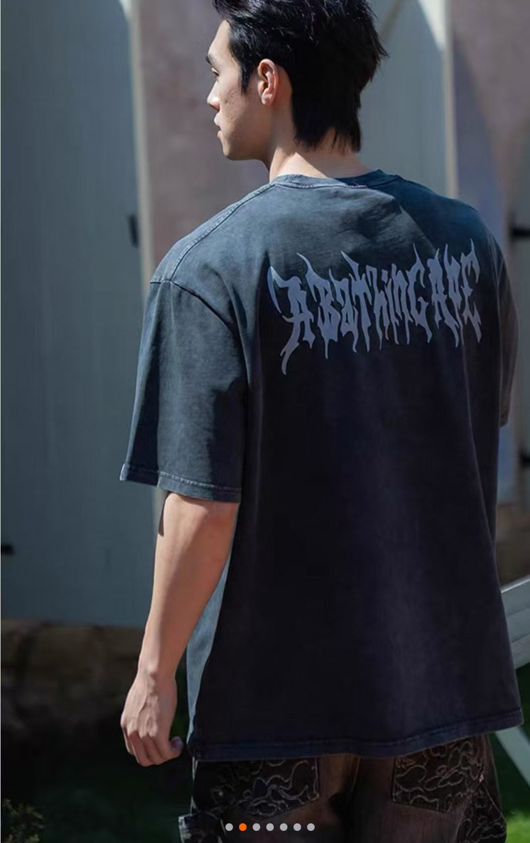 A bathing ape logo tee