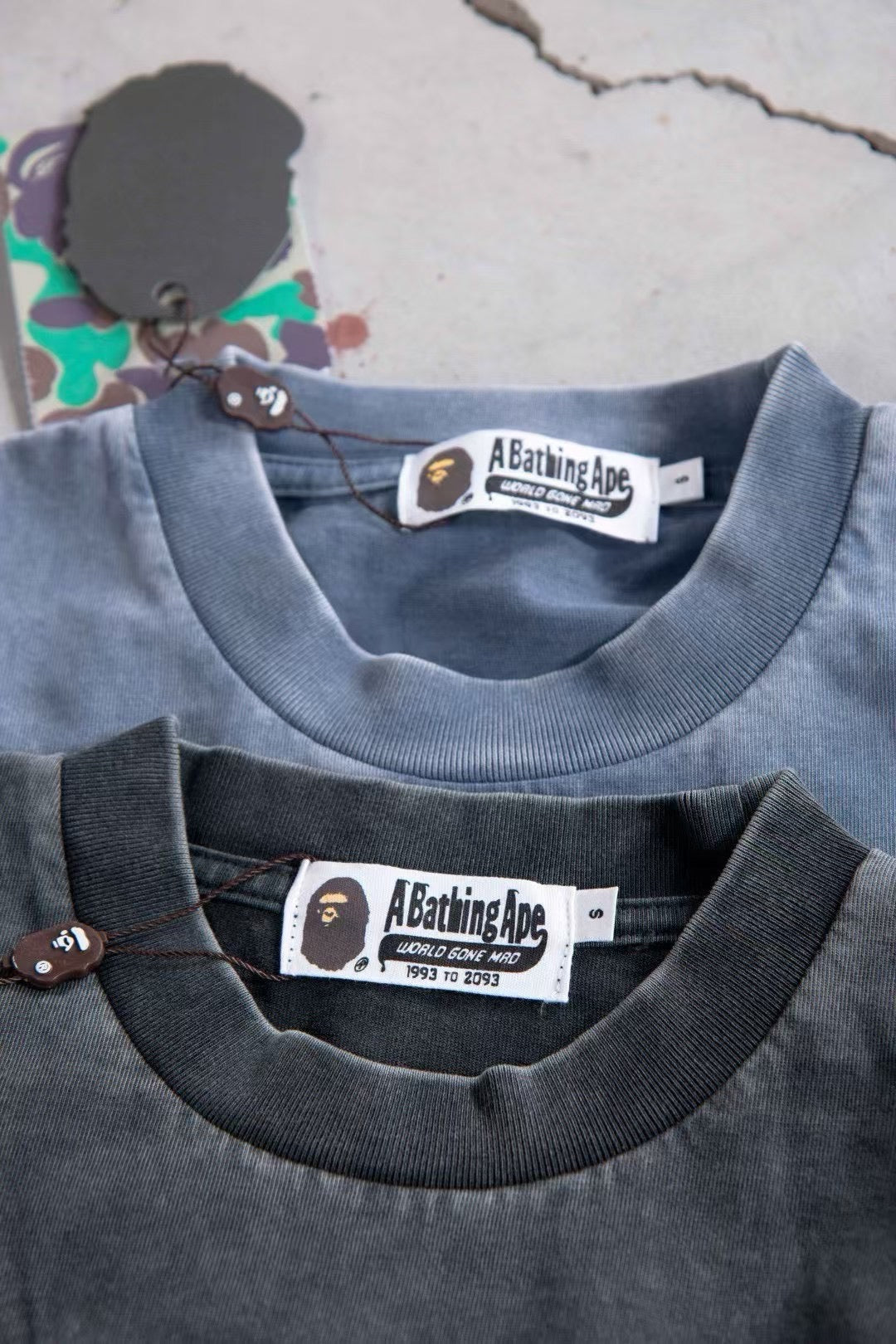 A bathing ape logo tee