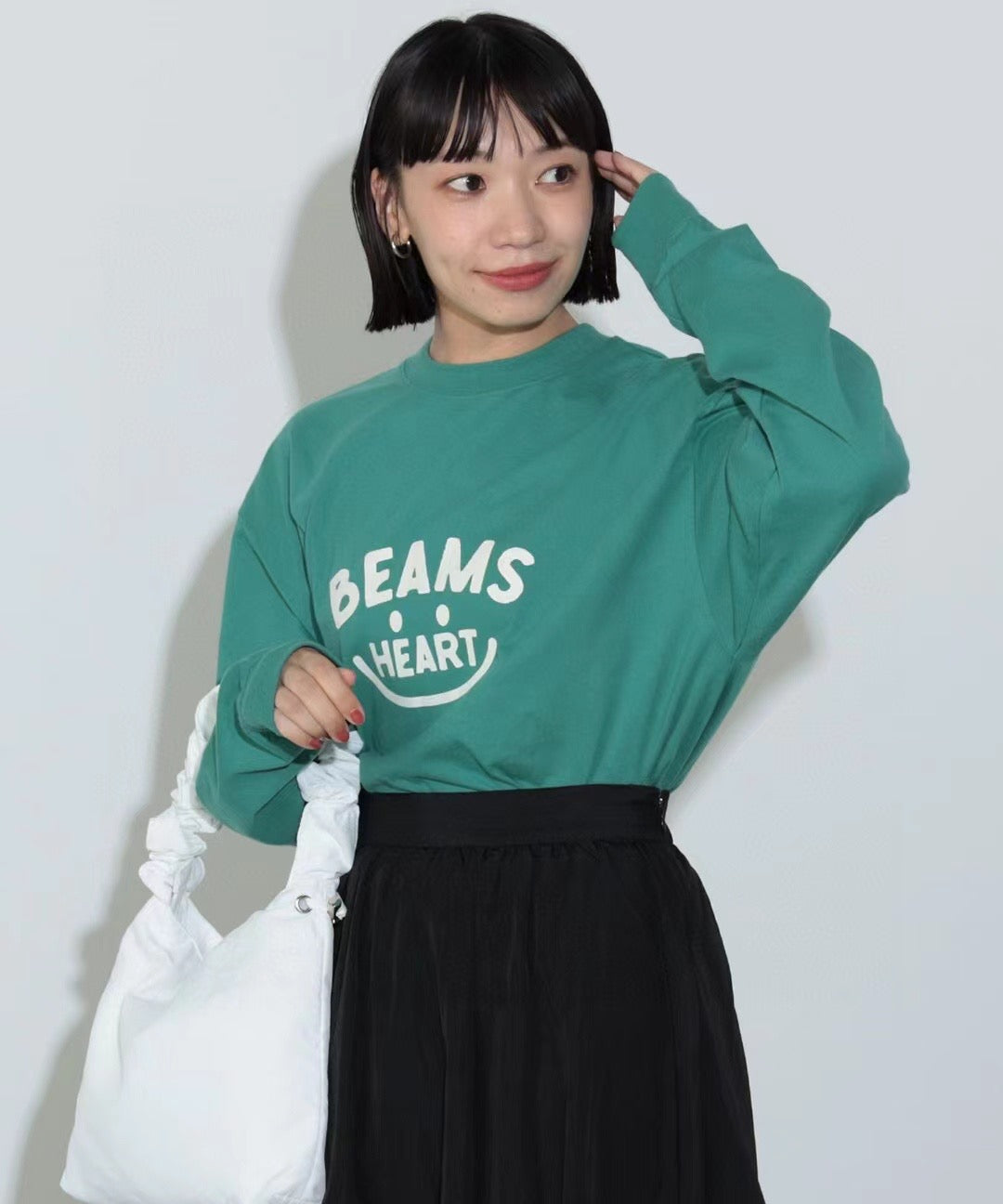 Beams boy smile長袖tee
