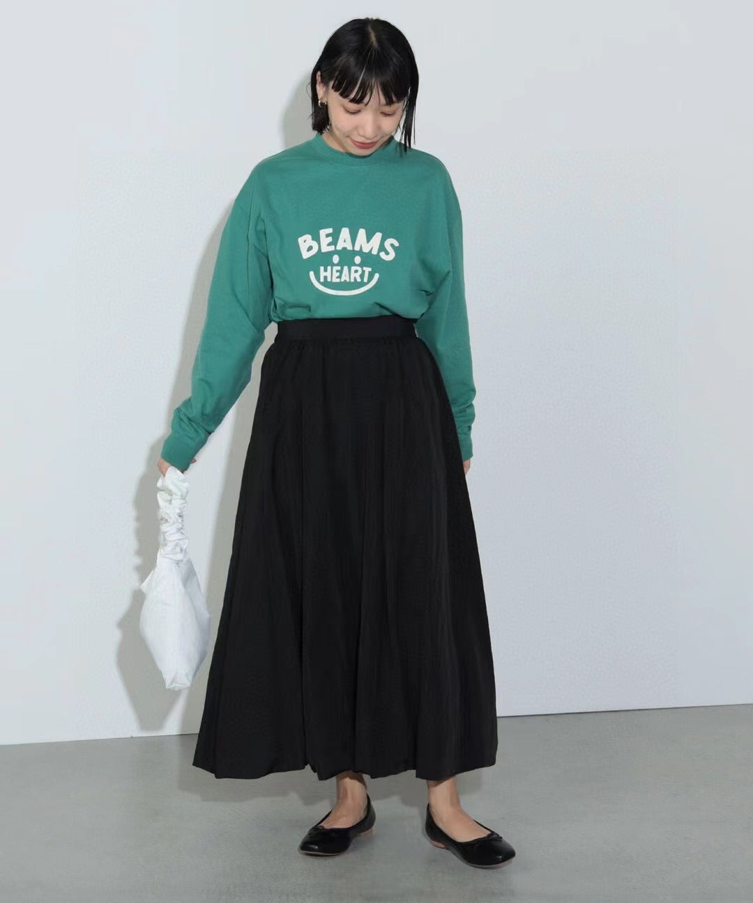 Beams boy smile長袖tee