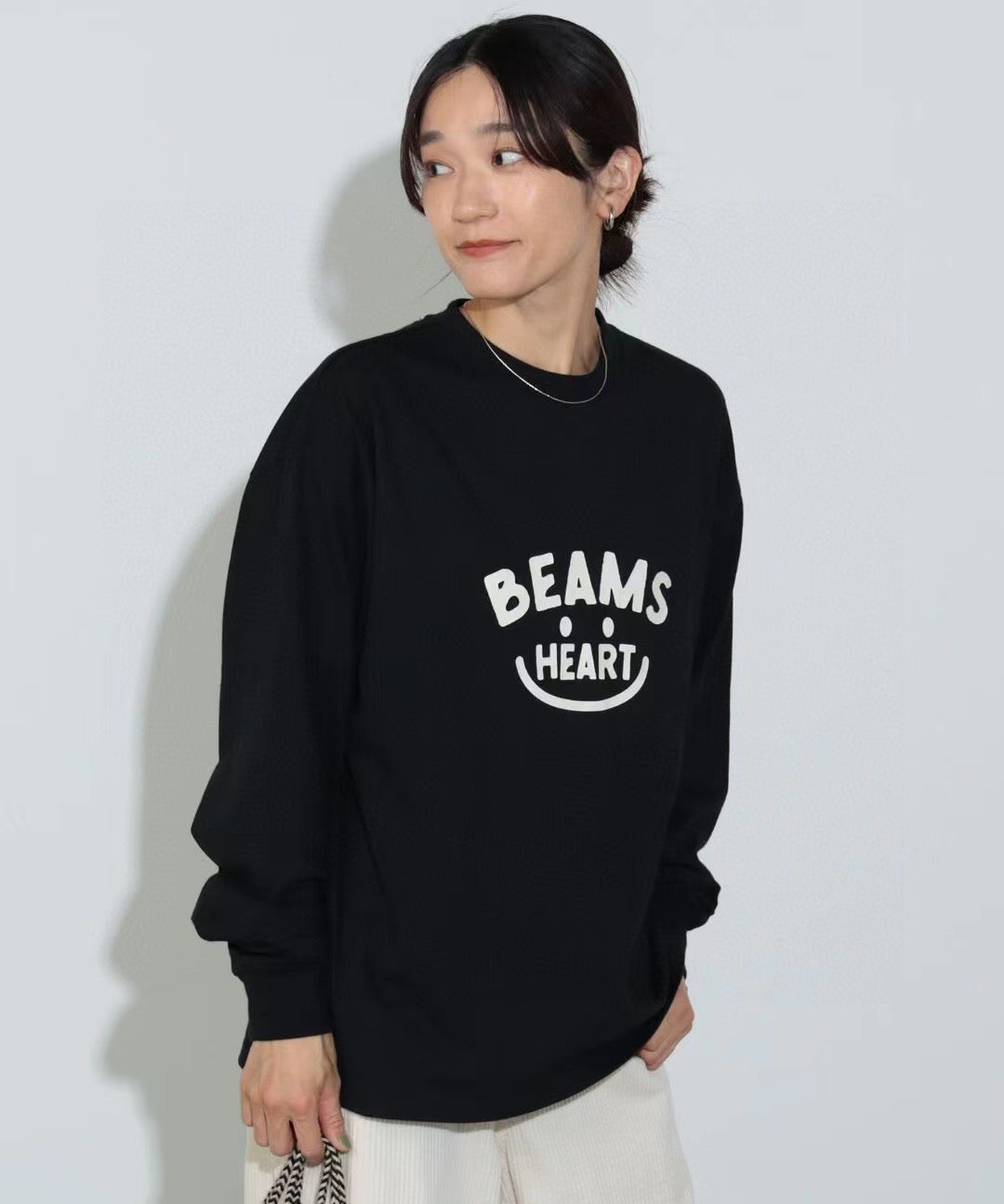Beams boy smile長袖tee