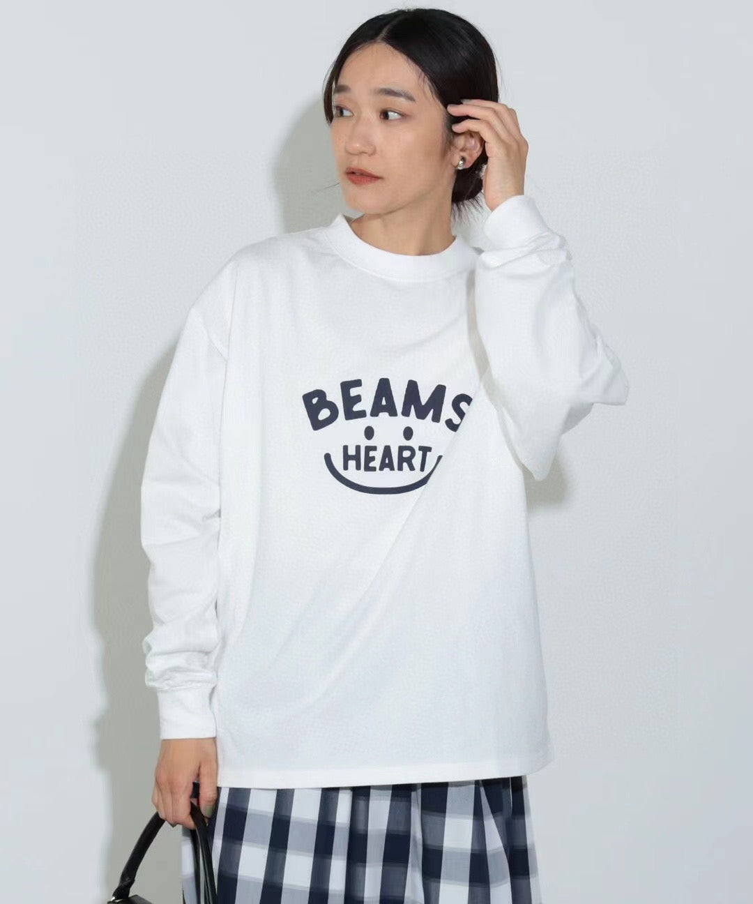 Beams boy smile長袖tee