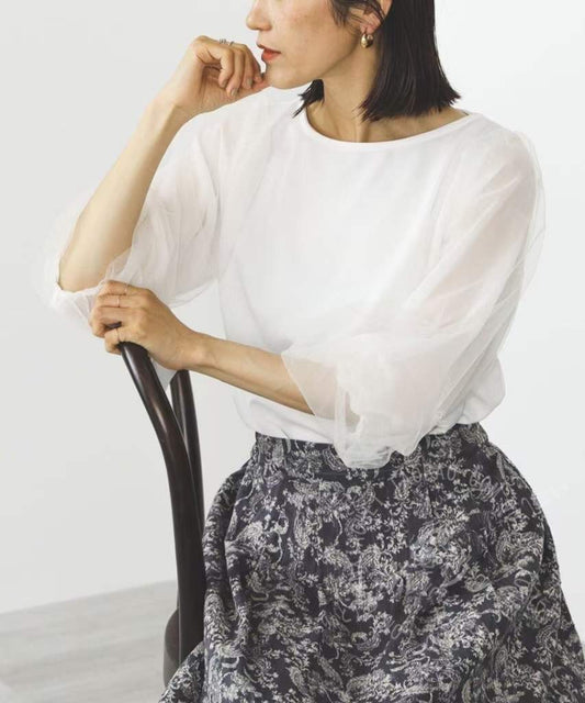 Beams網紗tee