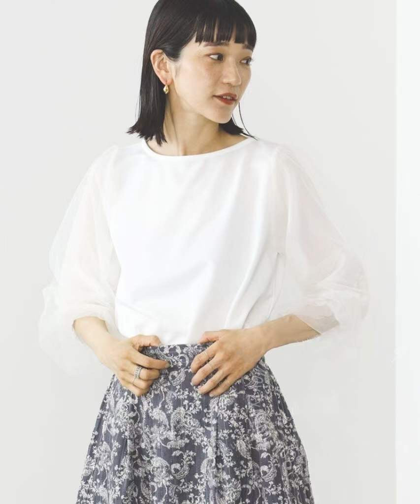 Beams網紗tee