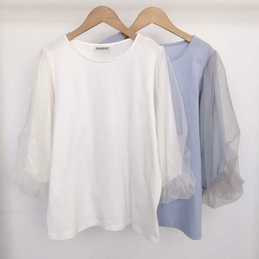 Beams網紗tee