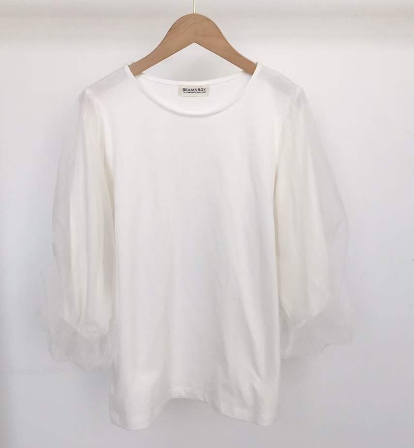 Beams網紗tee