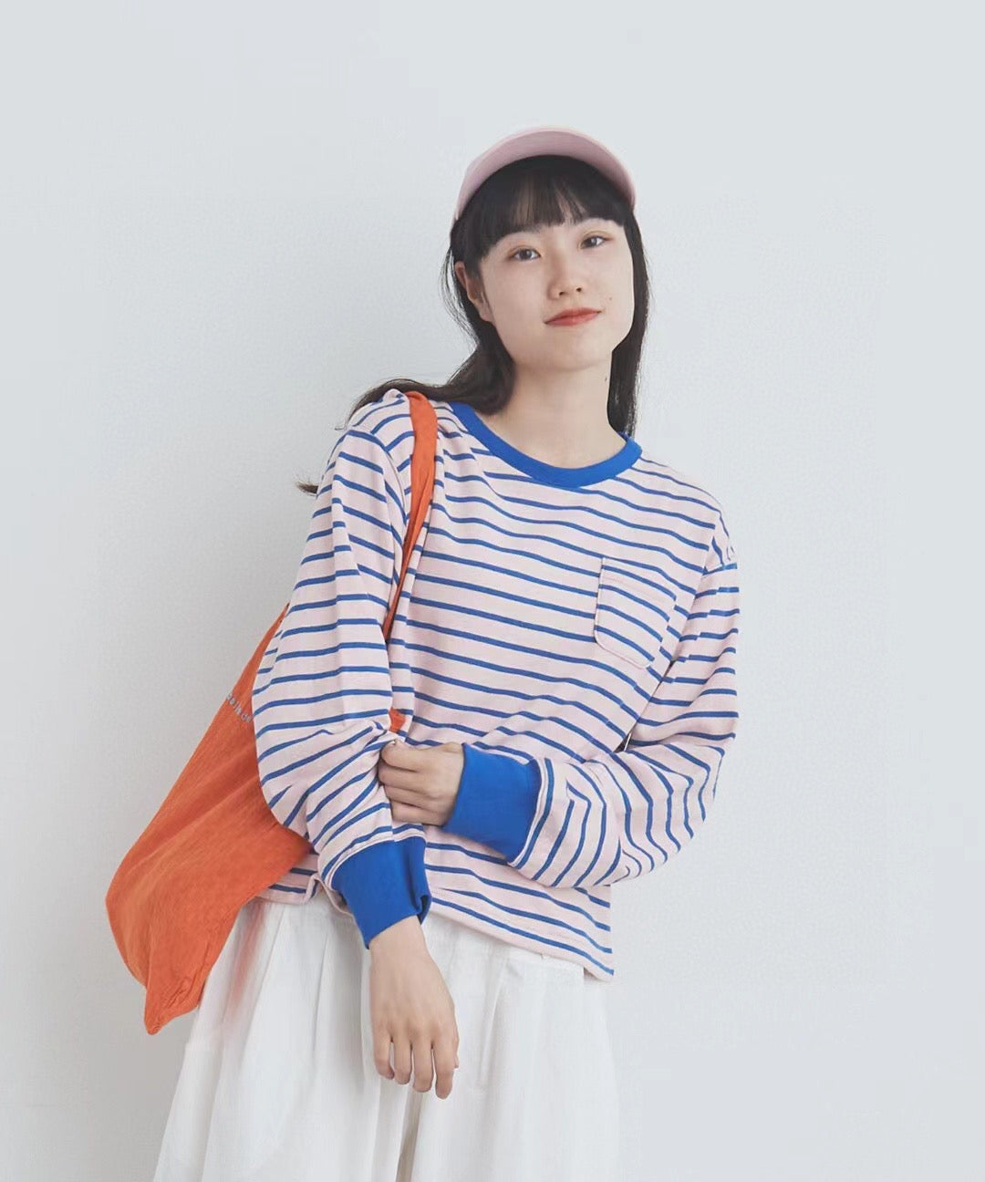 日單Bulle de Savon撞色間條tee