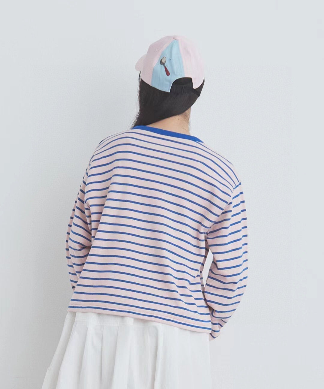 日單Bulle de Savon撞色間條tee