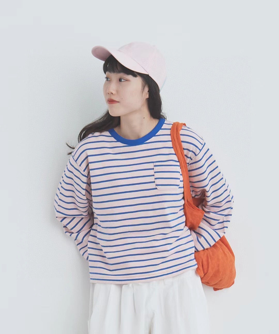 日單Bulle de Savon撞色間條tee