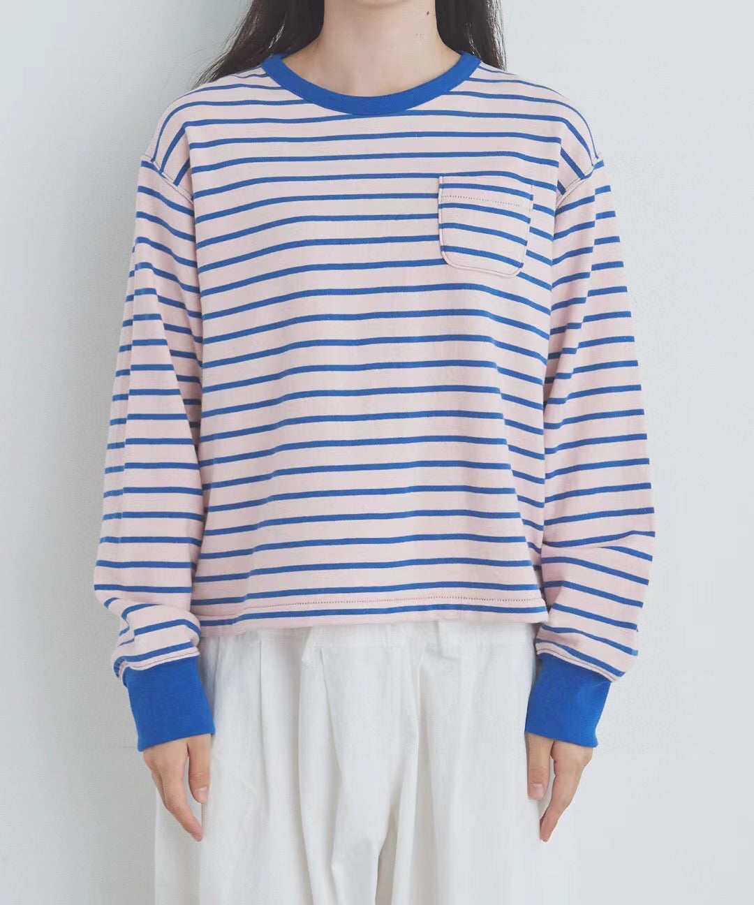 日單Bulle de Savon撞色間條tee