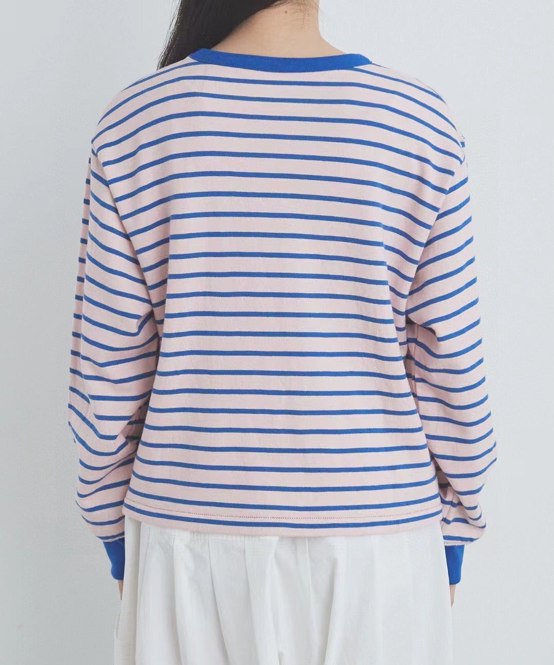 日單Bulle de Savon撞色間條tee