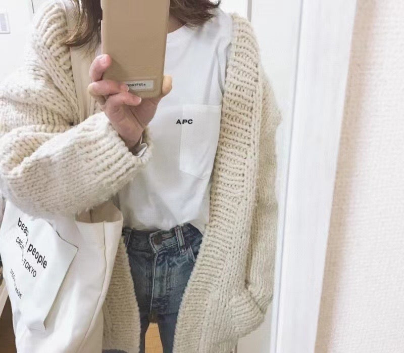 A.P.C刺繡pocket tee