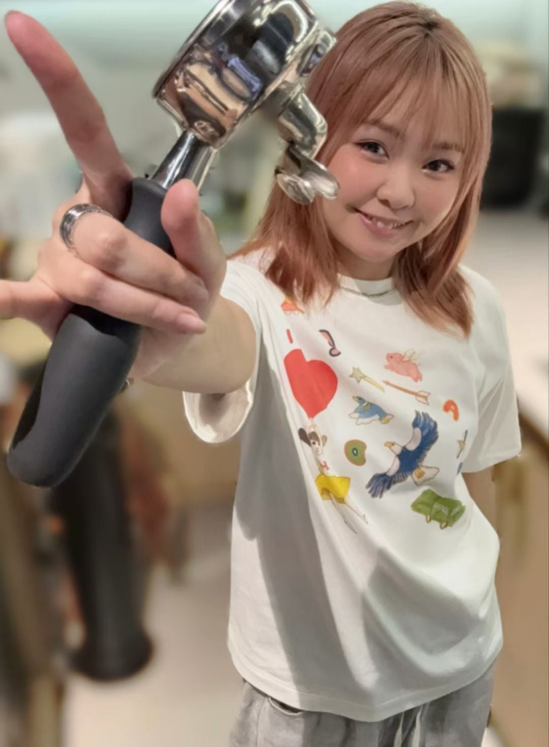 Human made 彩色logo tee