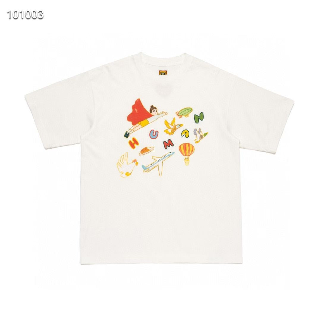 Human made 彩色logo tee