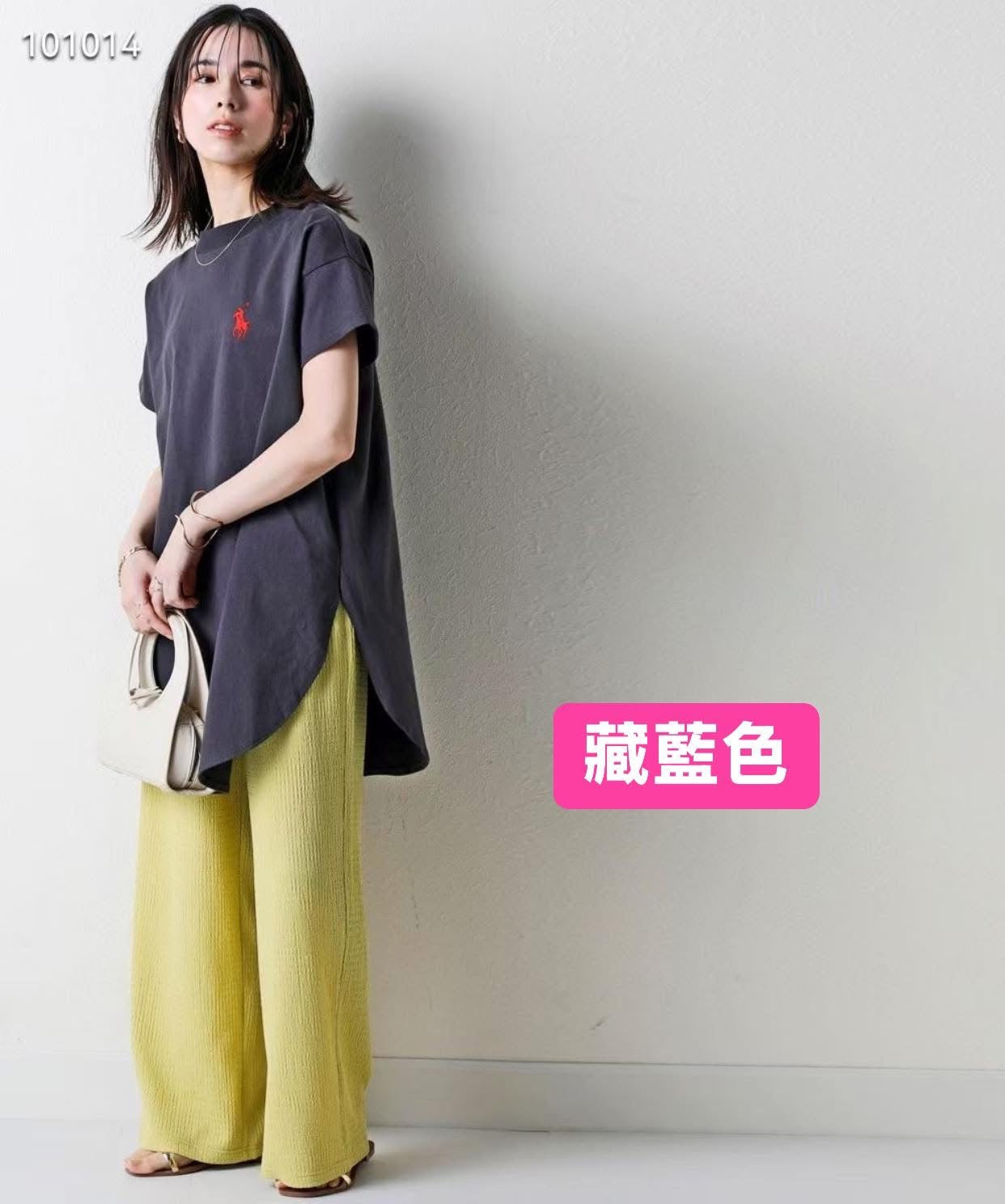 Polo中長tee