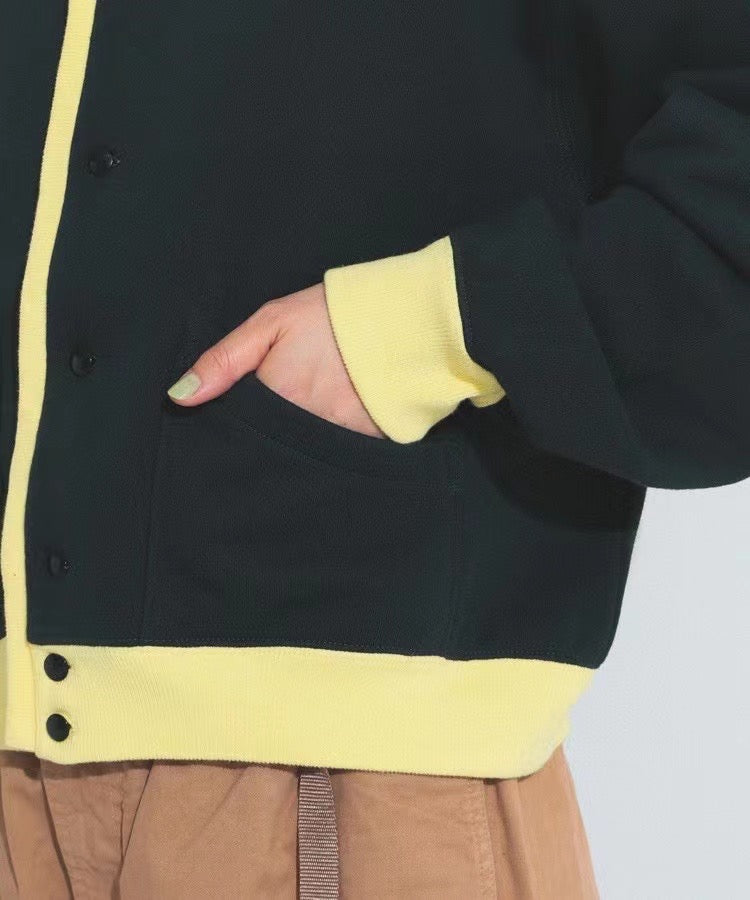 Fred perry剌繡logo 衛衣鈕扣外套