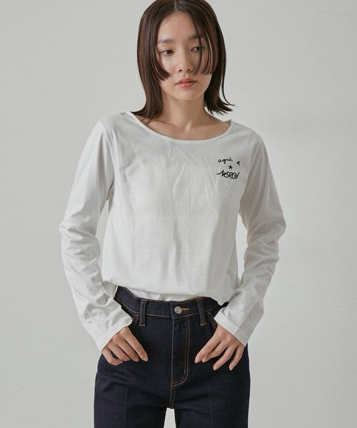 Agnes b 刺繡tee