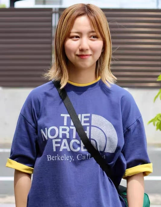 TNF 水洗logo tee