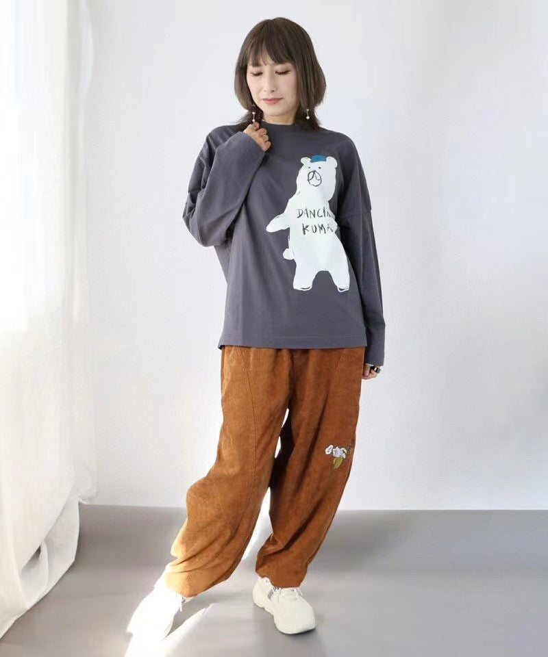Scolar dancing Kuma bear tee