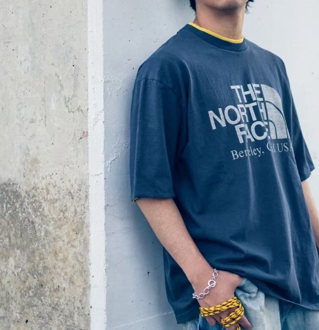 TNF 水洗logo tee