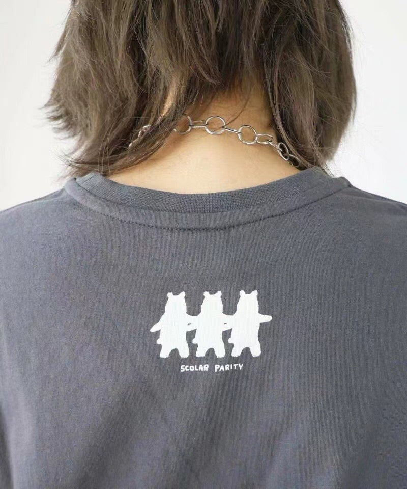 Scolar dancing Kuma bear tee