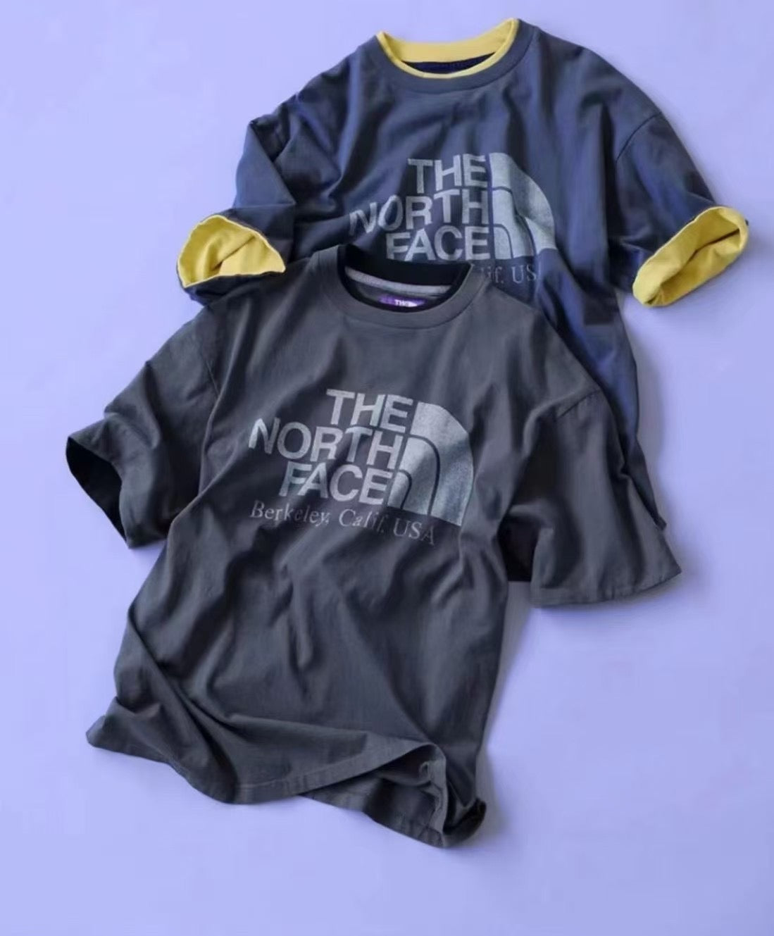 TNF 水洗logo tee