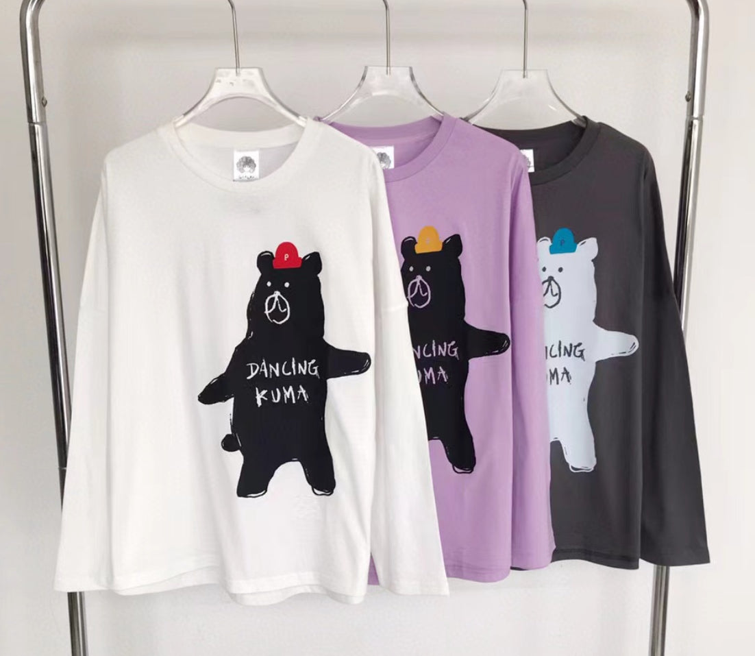 Scolar dancing Kuma bear tee