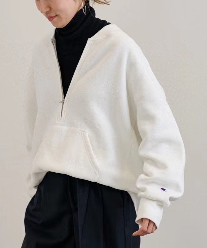 Champion 拉鏈logo 衛衣