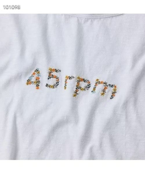 45R logo 半袖tee