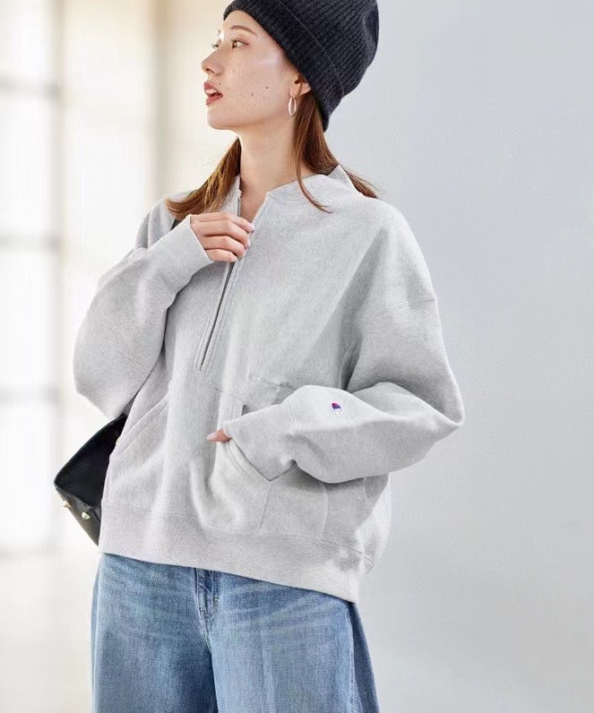 Champion 拉鏈logo 衛衣