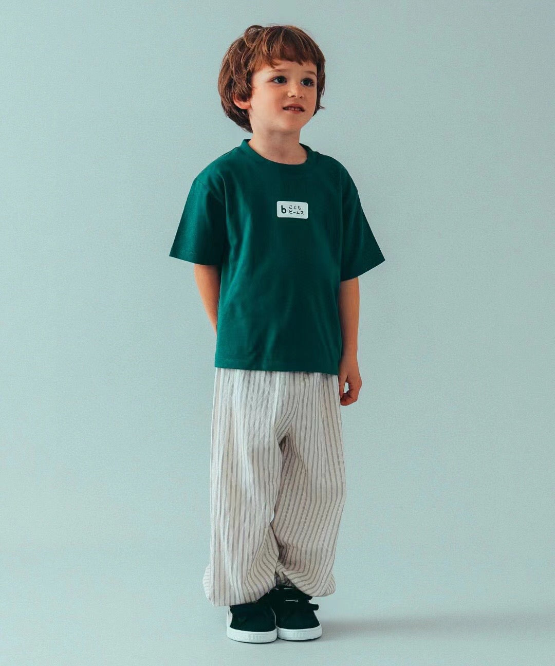 Beams boy童裝日文字母tee