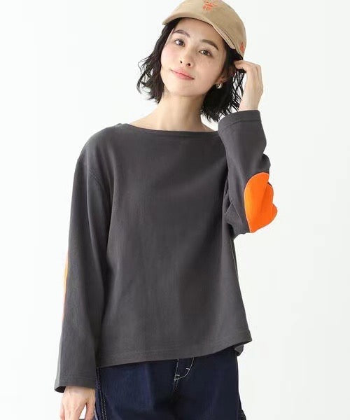 Beams boy接拼撞色長tee