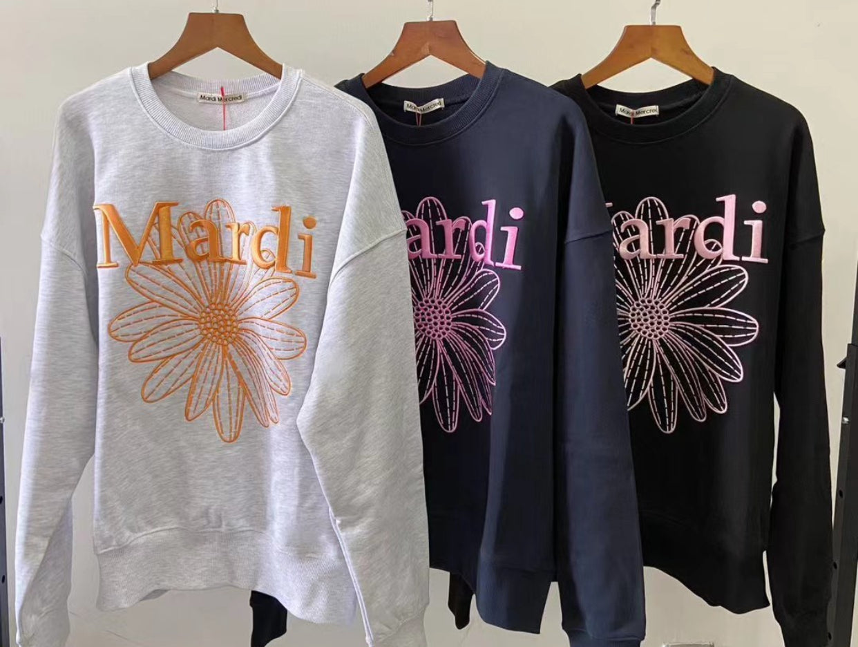 Mardi mercredi 刺繡衛衣