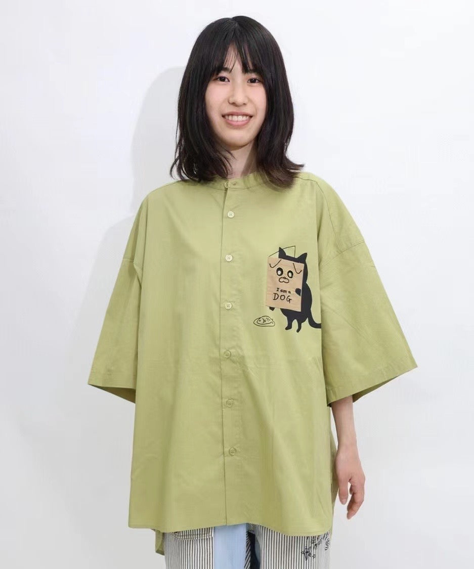 Scolar 貓咪剌繡裇衫