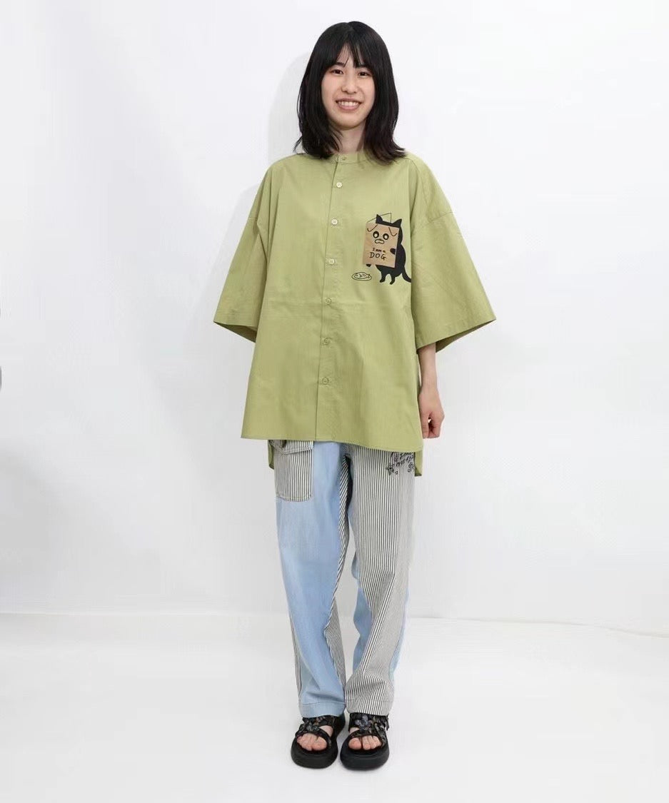 Scolar 貓咪剌繡裇衫