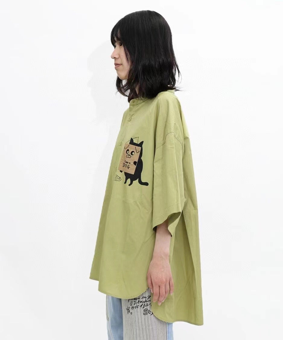 Scolar 貓咪剌繡裇衫