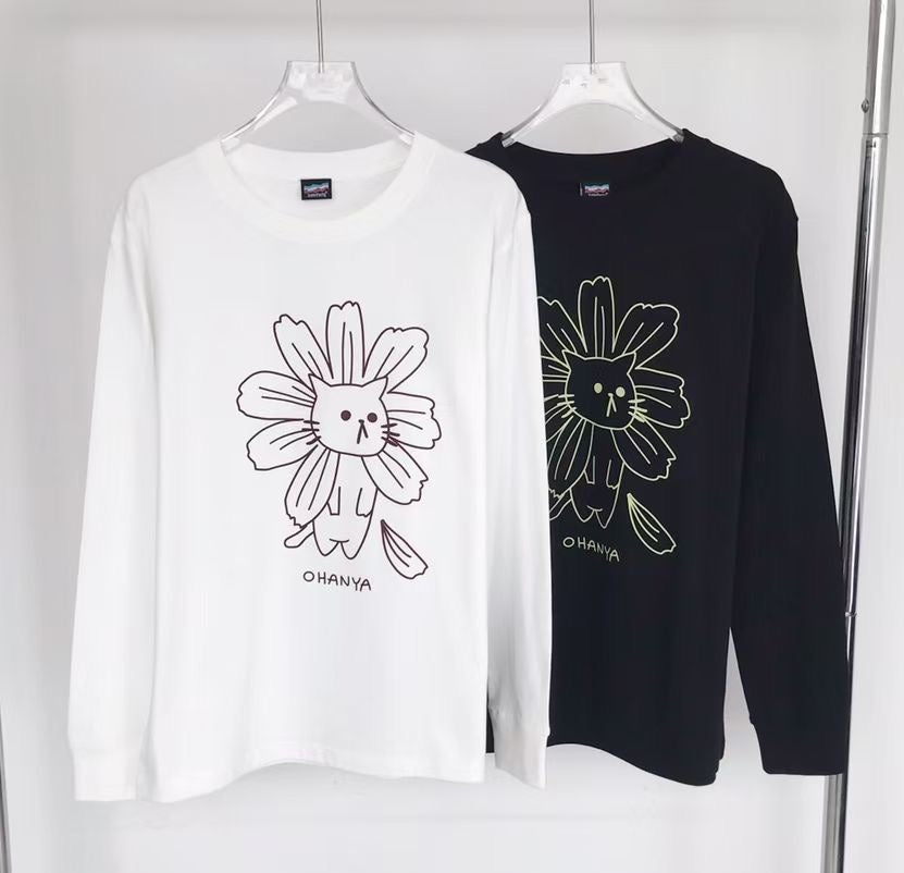 Scolar貓咪印花tee