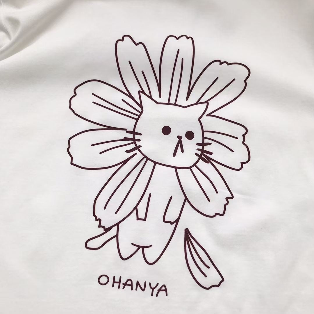 Scolar貓咪印花tee