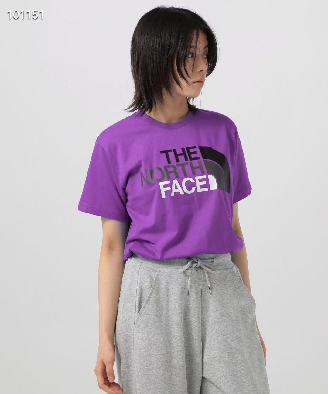 The north face logo tee