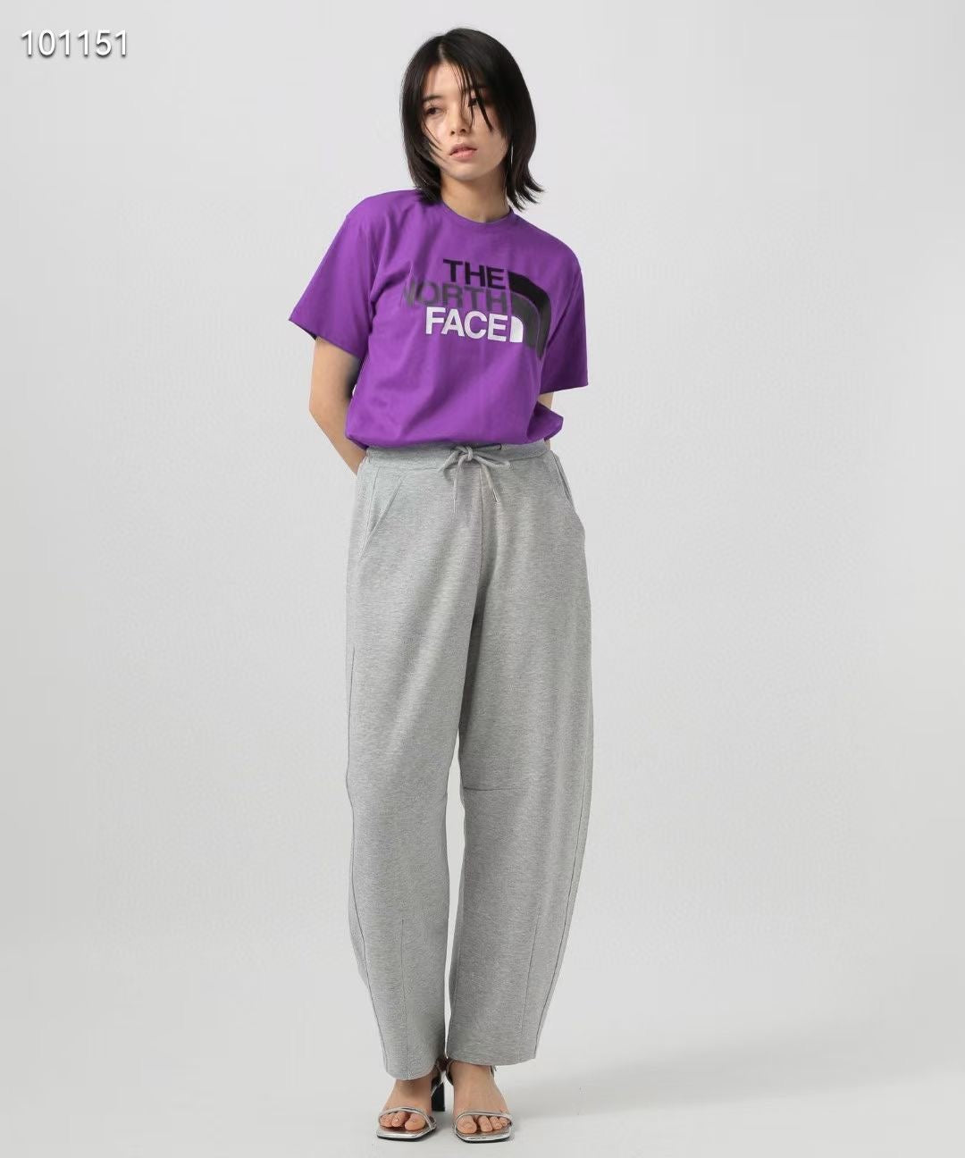 The north face logo tee