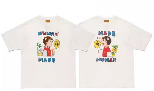 Human made colourful logo tee