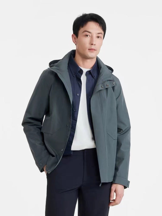 Aigle 男裝Gore tex防水有帽外套