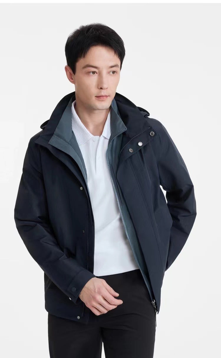 Aigle 男裝Gore tex防水有帽外套
